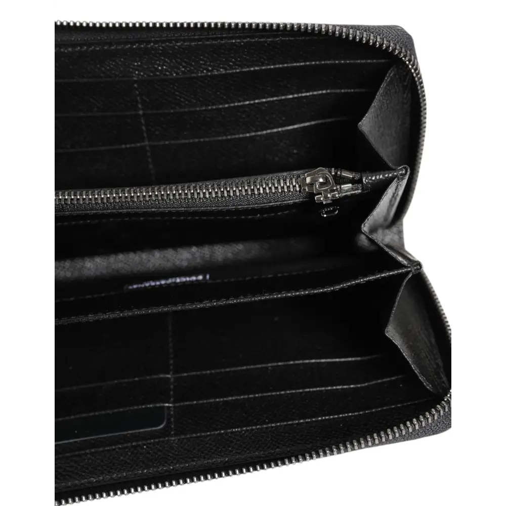 Dolce & Gabbana Multicolor Camouflage Logo Zip Around Continental Geldbörse