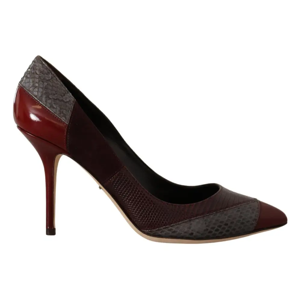 Dolce & Gabbana Multicolor Exotische Leder Absätze Pumps Schuhe - EU37.5/US7