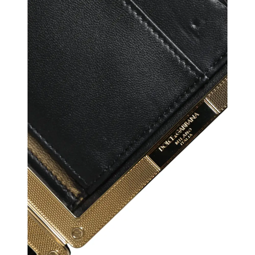 Dolce & Gabbana Multicolor Floral Gold Frame Clutch Abend Handtasche