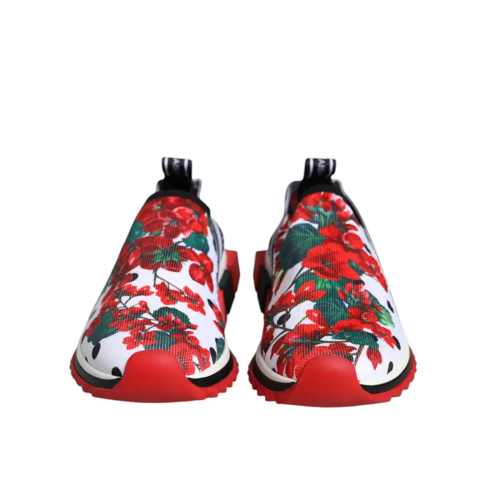 Dolce & Gabbana Multicolor Geranium Sorrento Turnschuhe Schuhe - EU36.5/US6