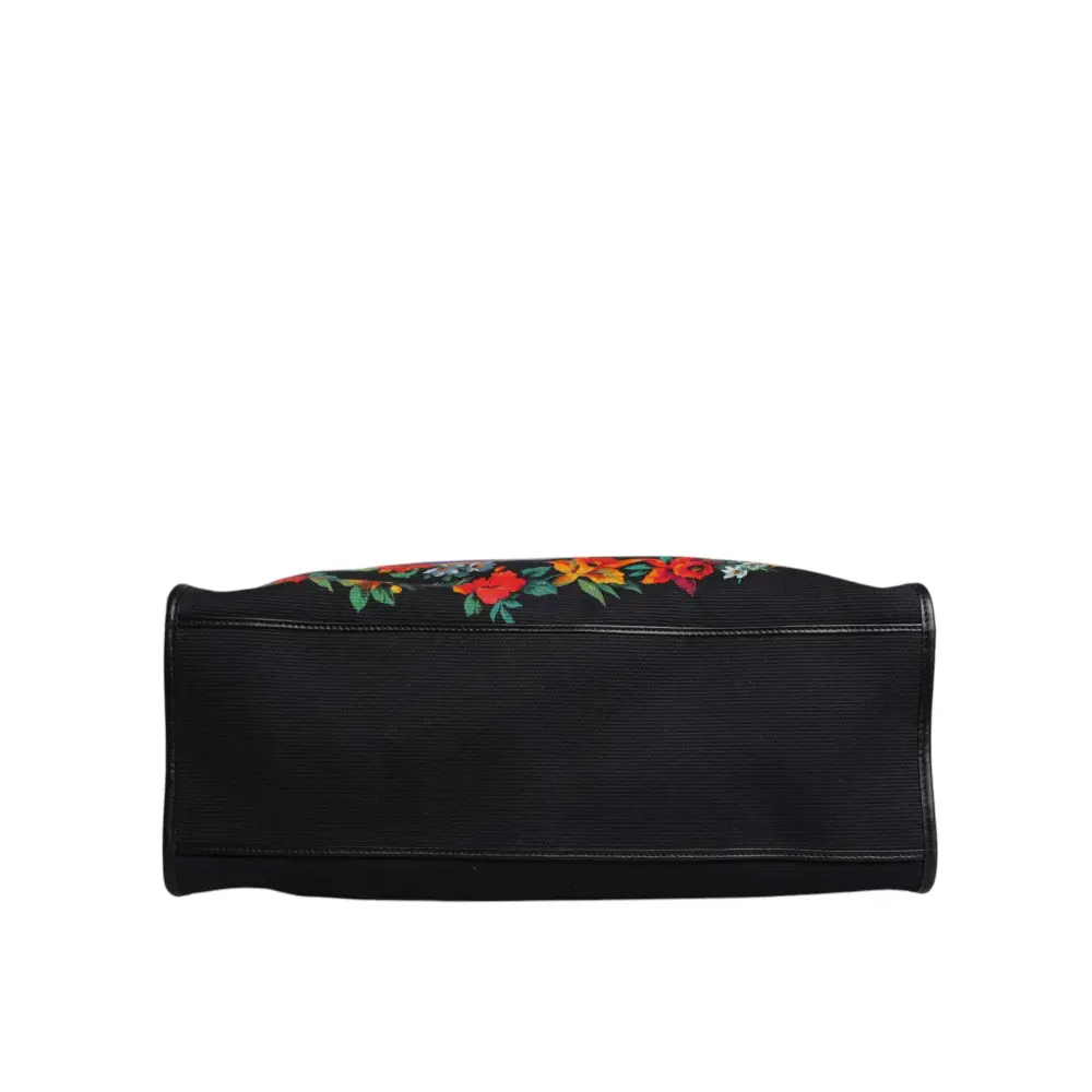 Dolce & Gabbana Multicolor Graphic Printed Top Handle Einkaufstasche