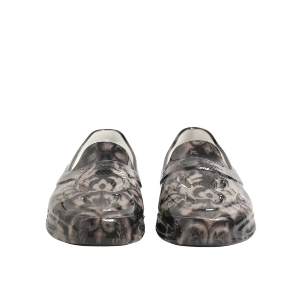 Dolce & Gabbana Multicolor Gummi Low Top Männer Turnschuhe Schuhe - EU44/US11