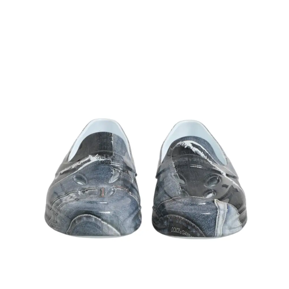 Dolce & Gabbana Multicolor Gummi Männer Low Top Turnschuhe Schuhe - EU44/US11