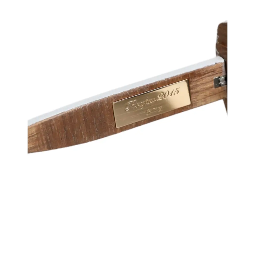 Dolce & Gabbana Multicolor Holz Kristall Messing Rahmen Floral Hand Paint Sonnenbrille