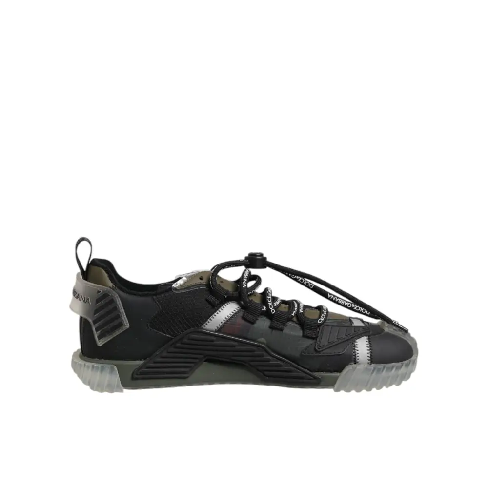 Dolce & Gabbana Multicolor Lace Up Low Top NS1 Turnschuhe Schuhe