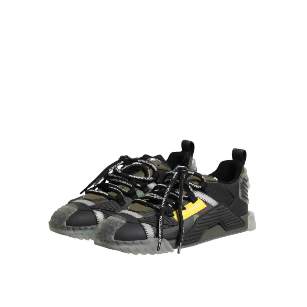 Dolce & Gabbana Multicolor Lace Up Low Top NS1 Turnschuhe Schuhe