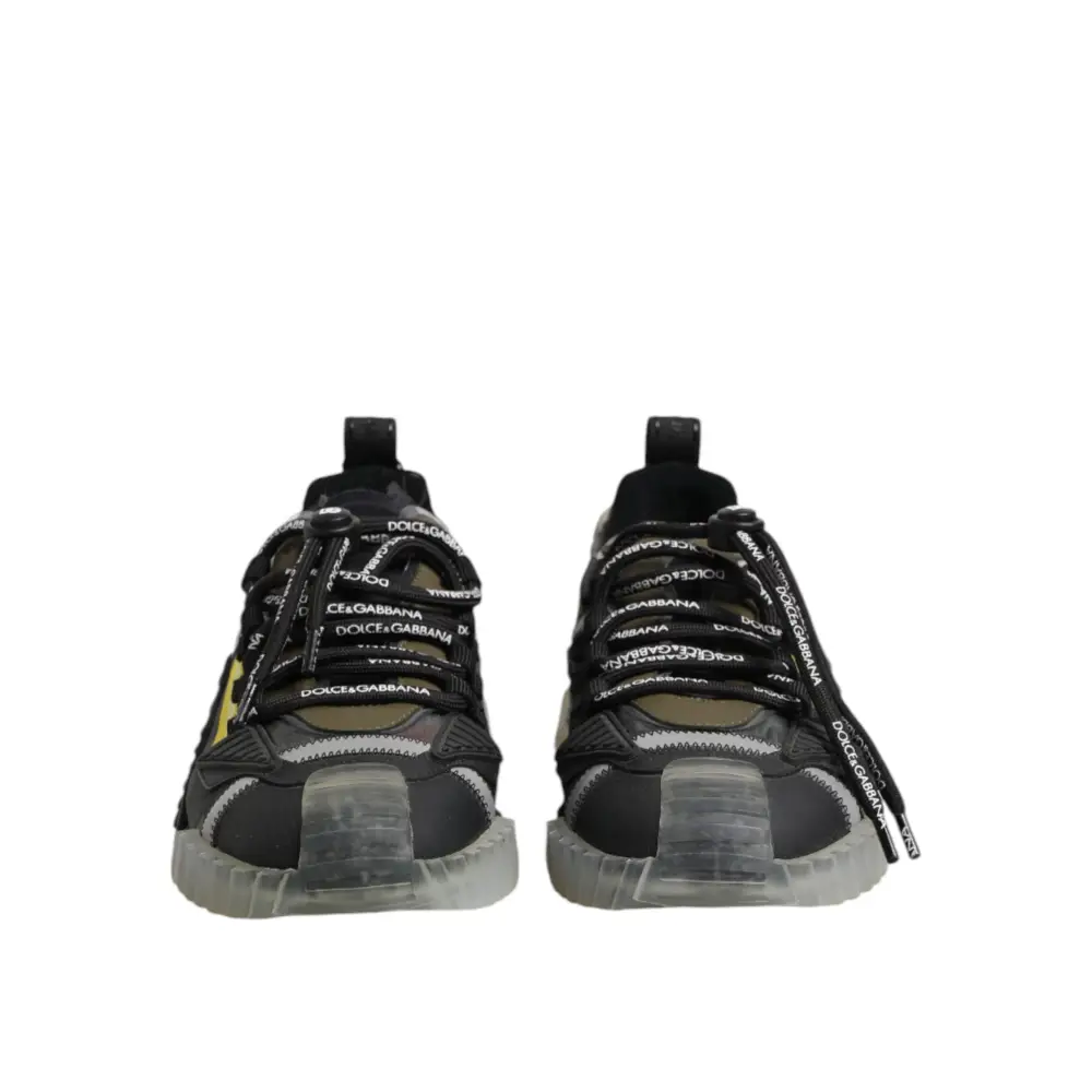 Dolce & Gabbana Multicolor Lace Up Low Top NS1 Turnschuhe Schuhe