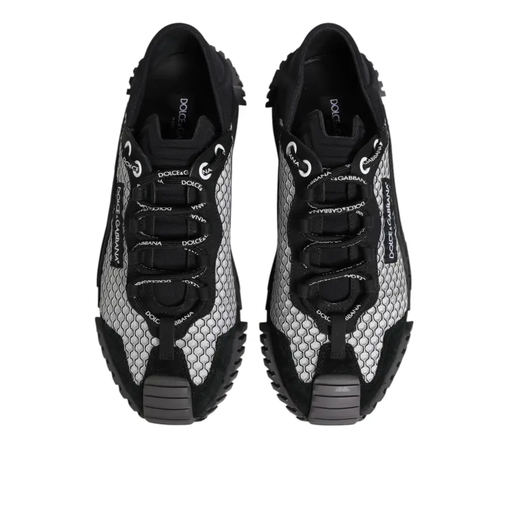 Dolce & Gabbana Multicolor Lace Up Low Top NS1 Turnschuhe Schuhe - EU44/US11