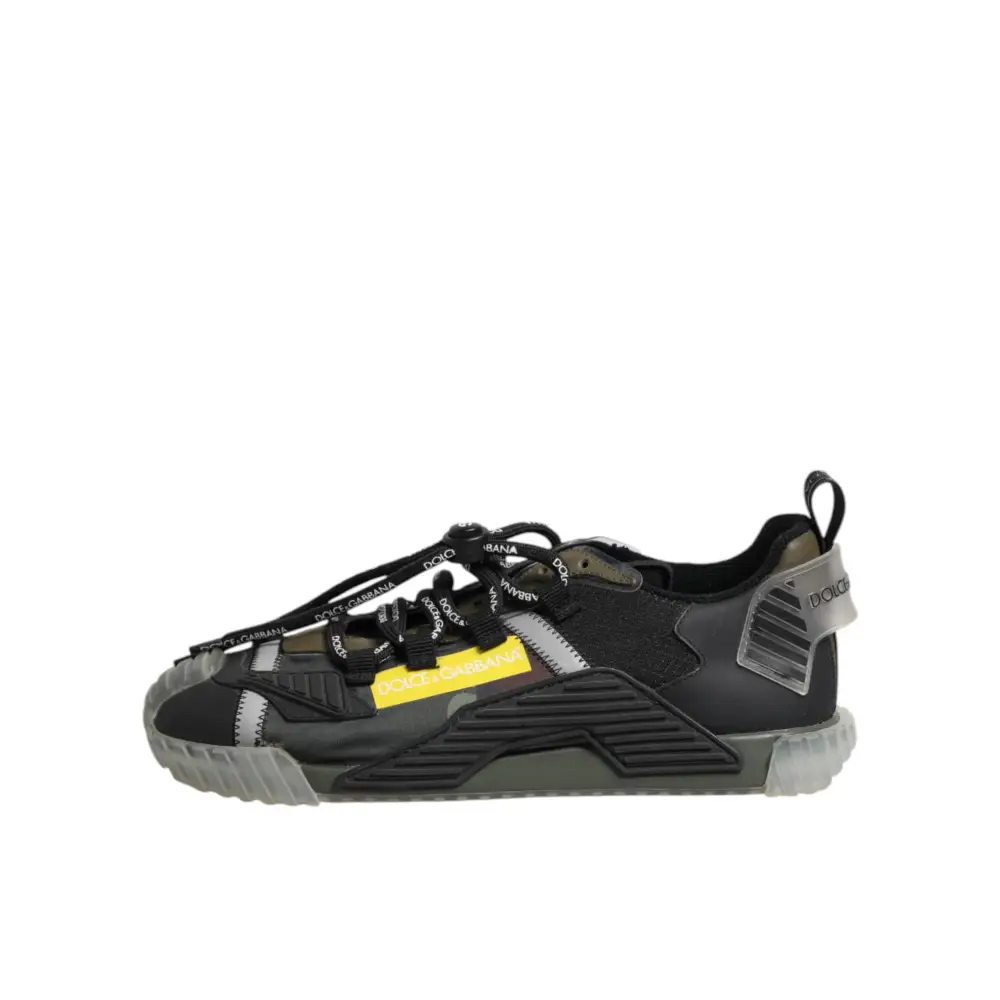 Dolce & Gabbana Multicolor Lace Up Low Top NS1 Turnschuhe Schuhe