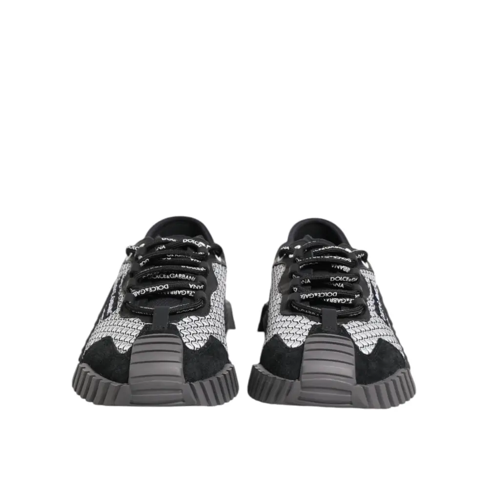 Dolce & Gabbana Multicolor Lace Up Low Top NS1 Turnschuhe Schuhe - EU44/US11