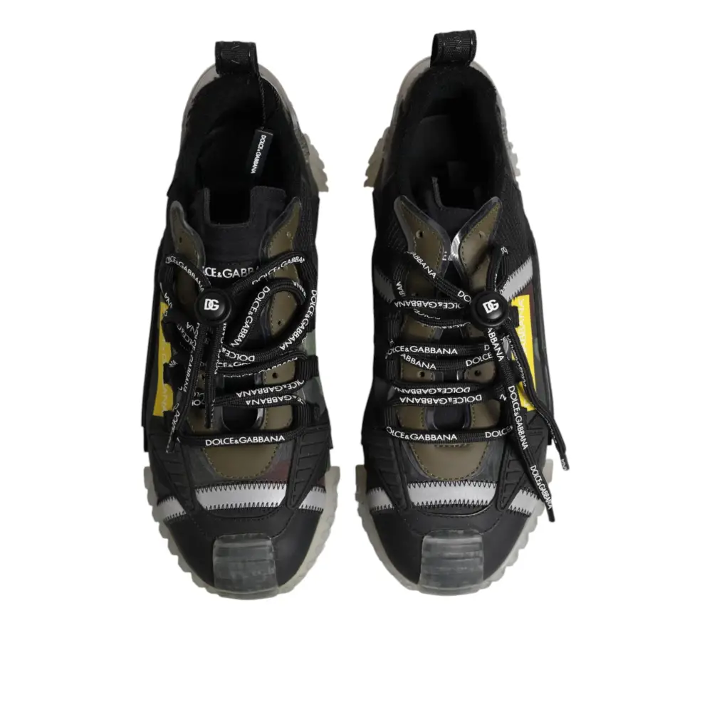 Dolce & Gabbana Multicolor Lace Up Low Top NS1 Turnschuhe Schuhe