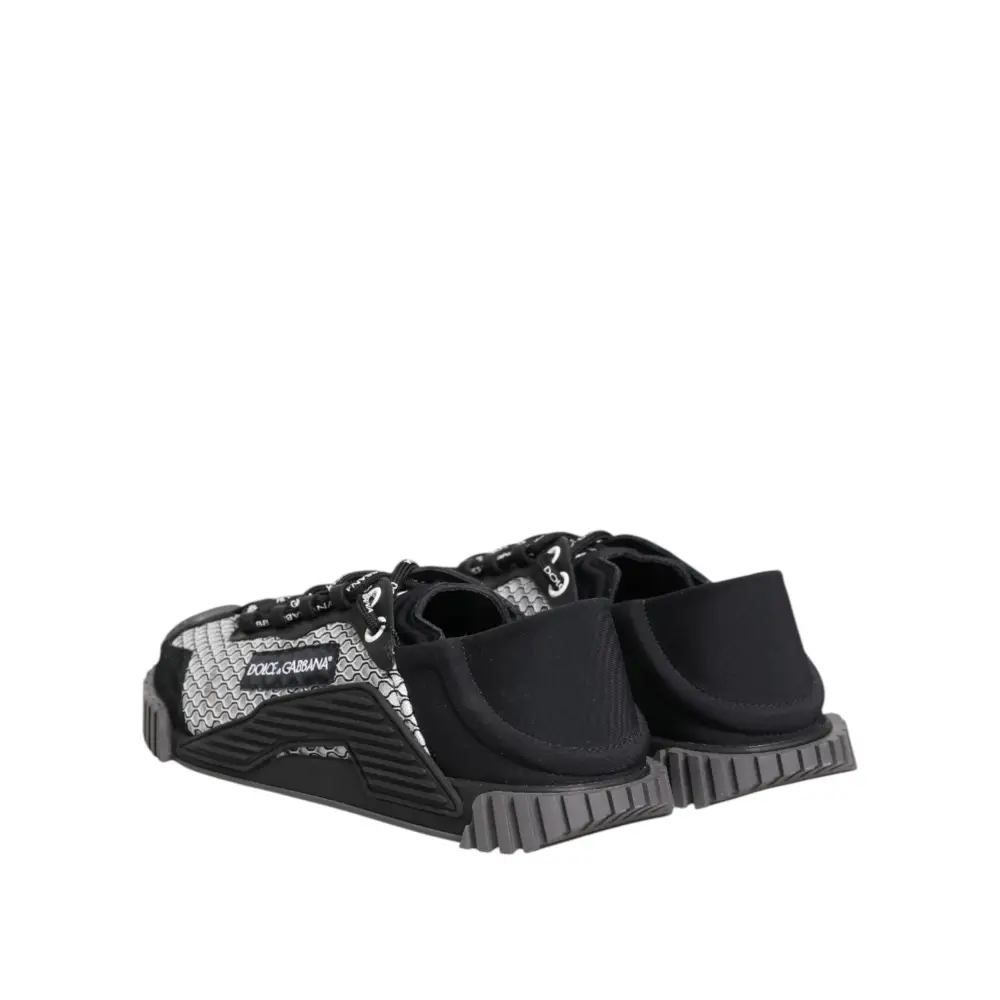 Dolce & Gabbana Multicolor Lace Up Low Top NS1 Turnschuhe Schuhe - EU44/US11