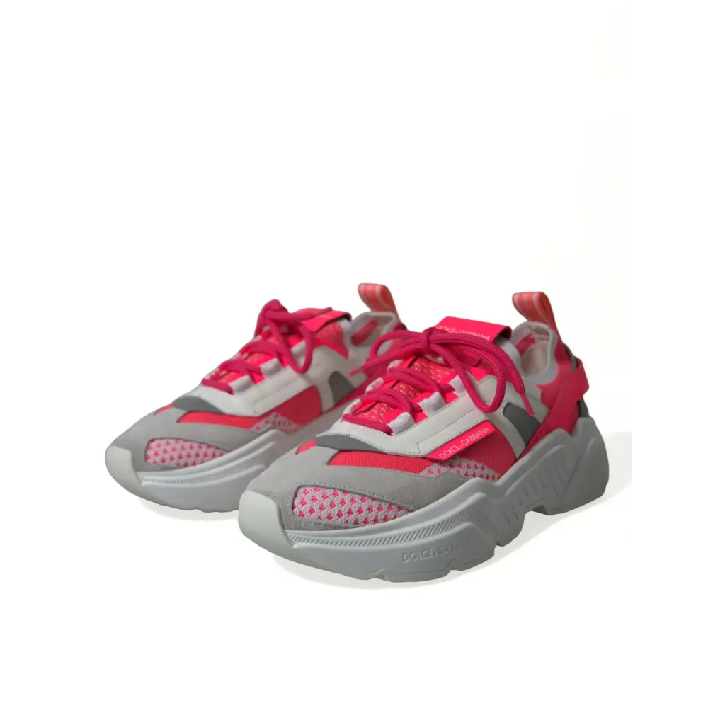 Dolce & Gabbana Multicolor Leder Daymaster Low Top Sneakers Schuhe - EU38/US7.5