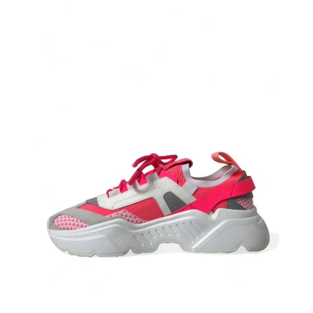 Dolce & Gabbana Multicolor Leder Daymaster Low Top Sneakers Schuhe - EU38/US7.5