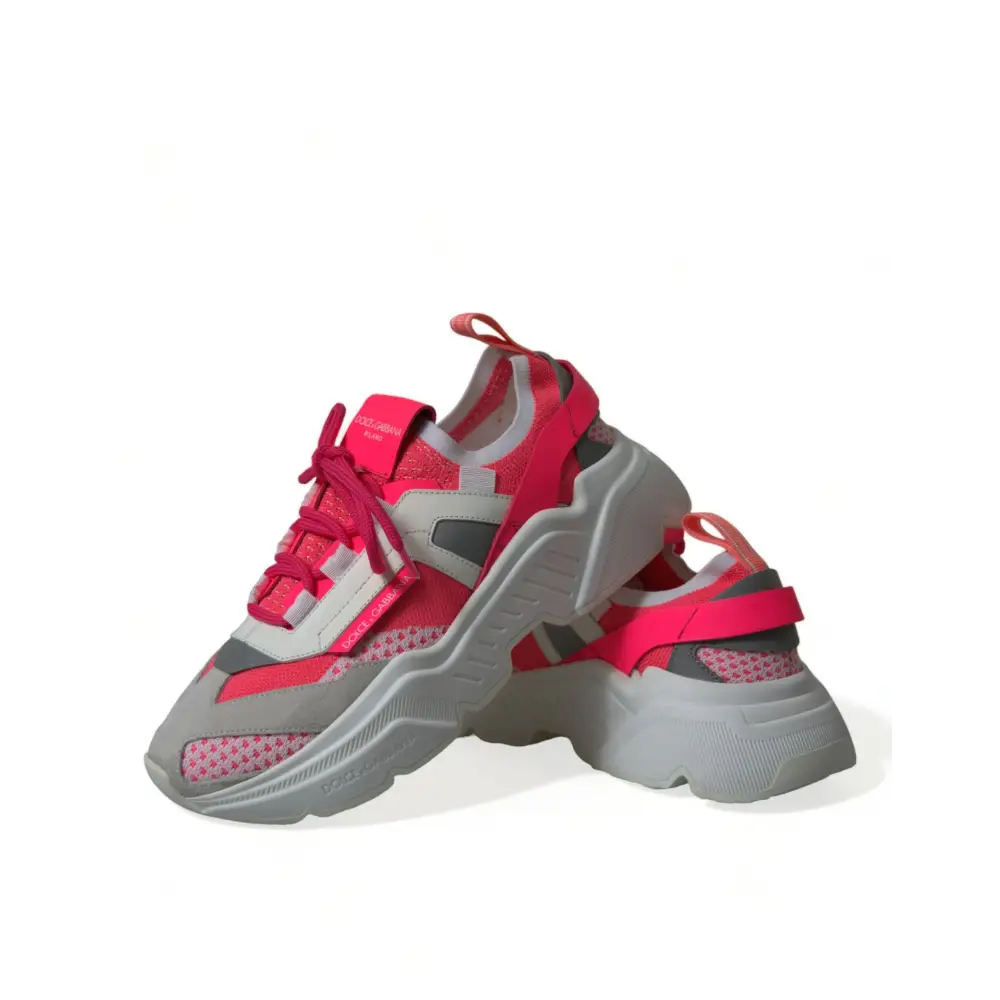 Dolce & Gabbana Multicolor Leder Daymaster Low Top Sneakers Schuhe - EU38/US7.5