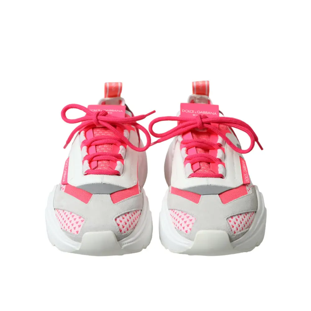 Dolce & Gabbana Multicolor Leder Daymaster Low Top Sneakers Schuhe - EU38/US7.5