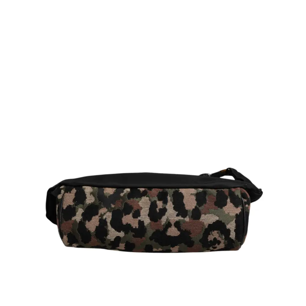 Dolce & Gabbana Multicolor Leopard DG Logo Gürtel Taille Gürteltasche