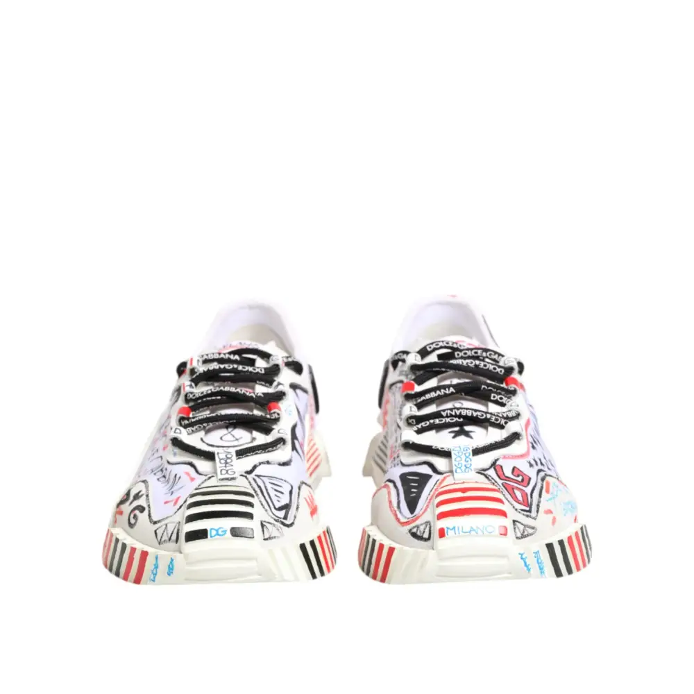 Dolce & Gabbana Multicolor Low Top NS1 Männer Turnschuhe Schuhe - EU46/US13