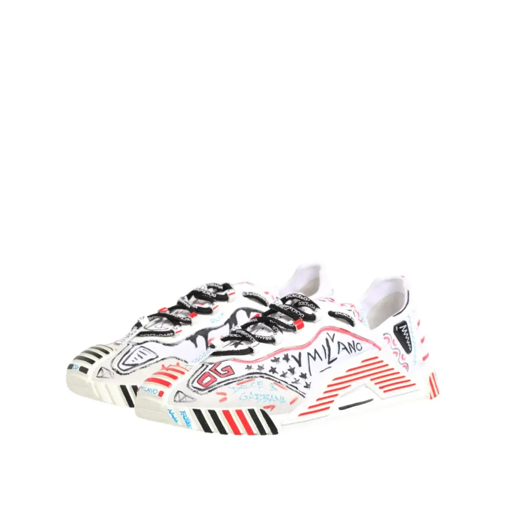 Dolce & Gabbana Multicolor Low Top NS1 Männer Turnschuhe Schuhe - EU46/US13
