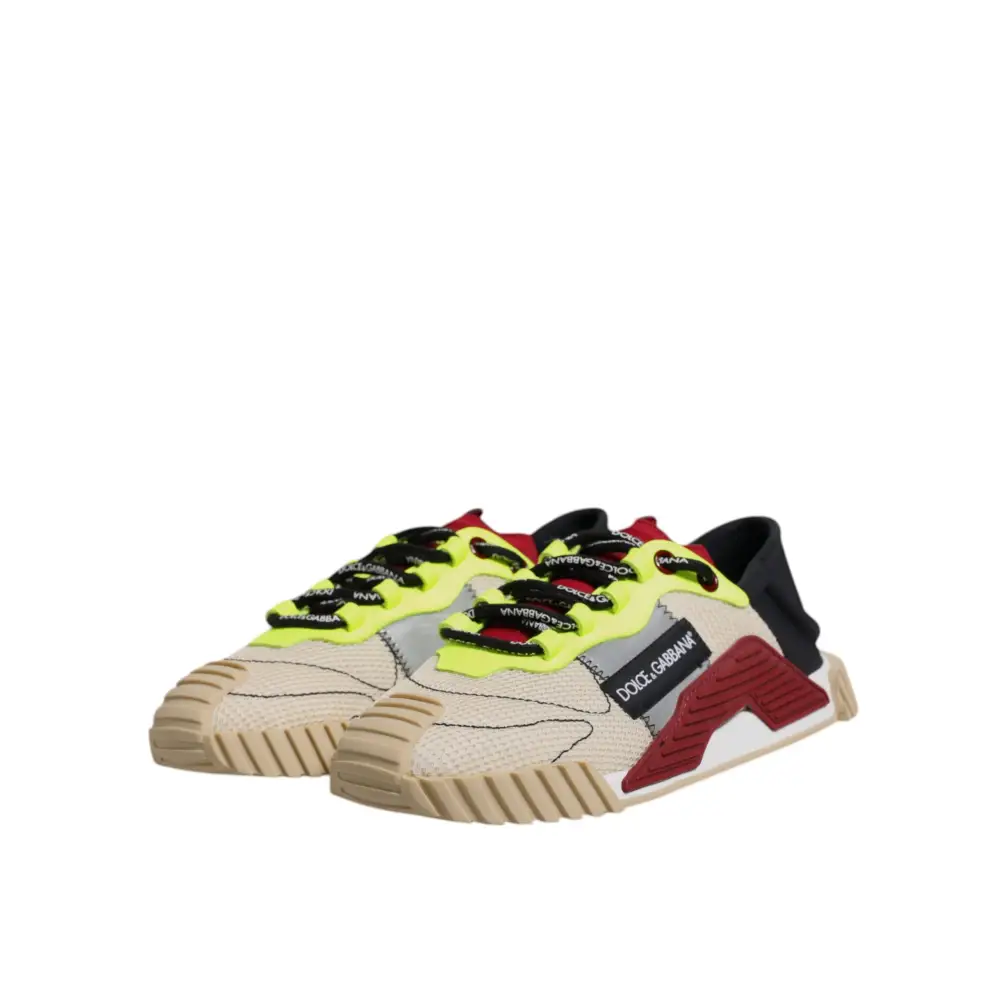 Dolce & Gabbana Multicolor Low Top NS1 Turnschuhe Schuhe - EU40/US7