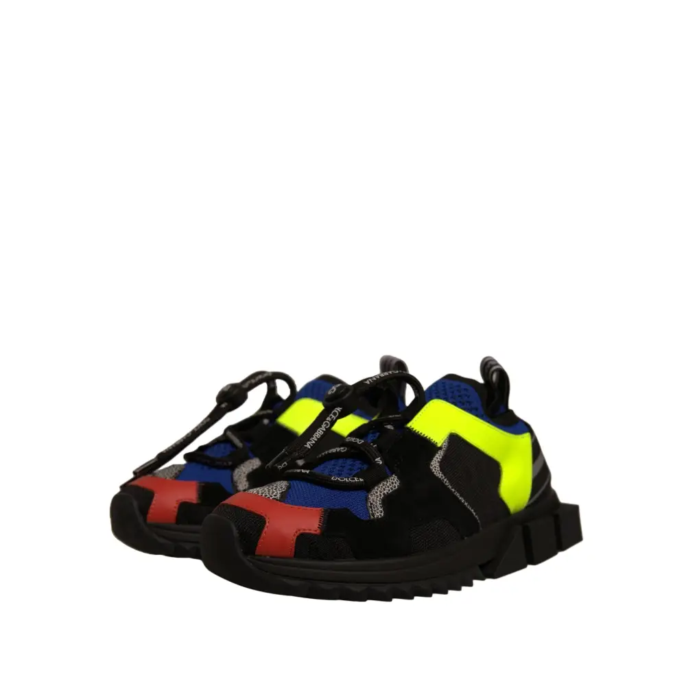 Dolce & Gabbana Multicolor Low Top Sorrento Turnschuhe Schuhe - EU37/US7