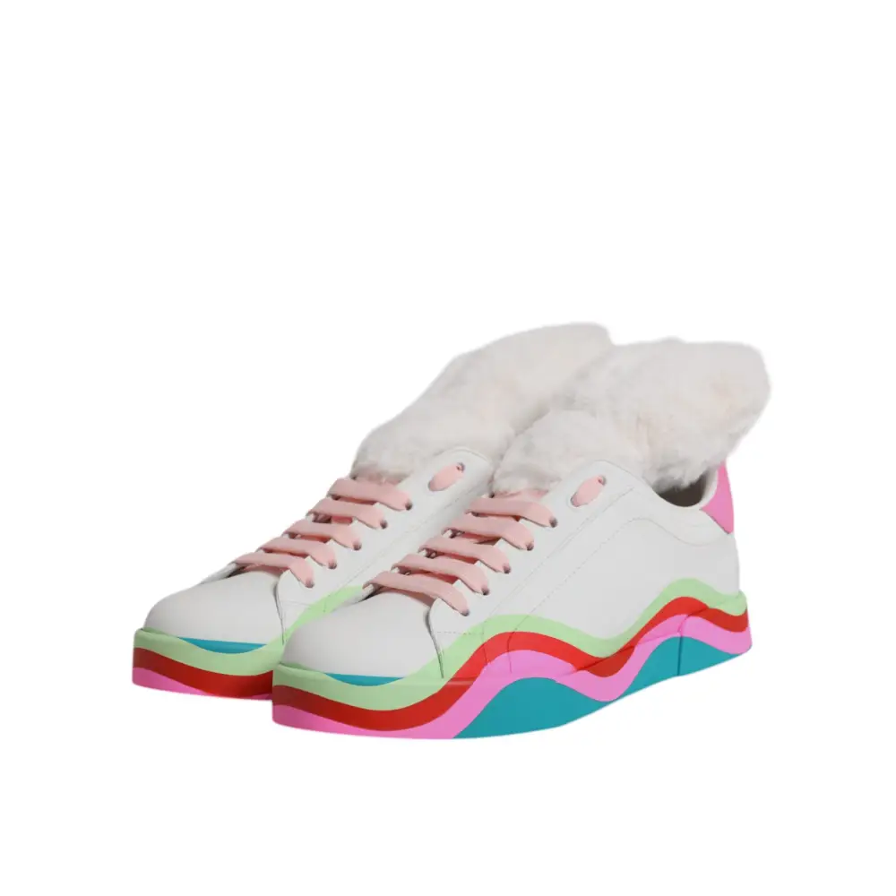 Dolce & Gabbana Multicolor Low Top Trainer Turnschuhe Schuhe