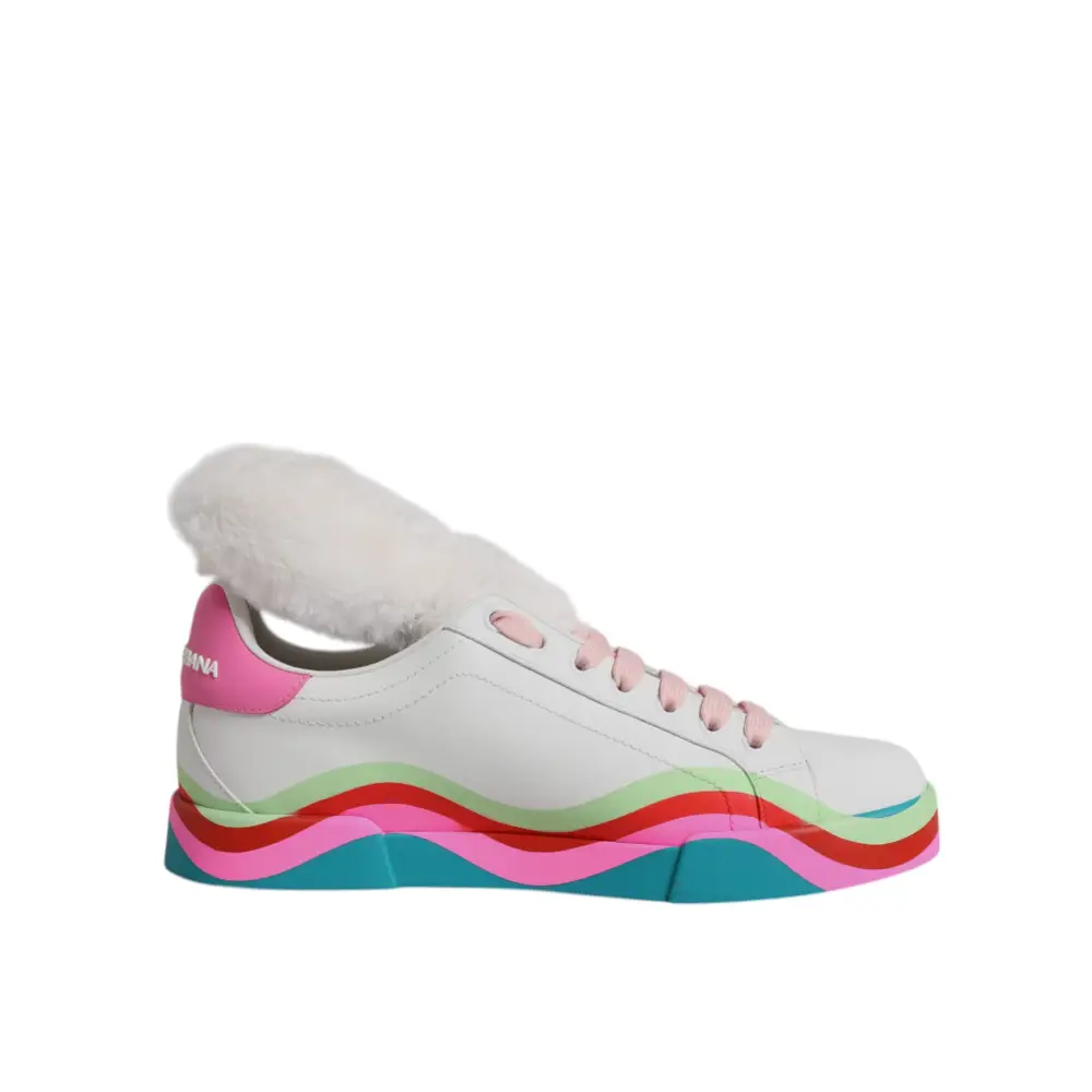 Dolce & Gabbana Multicolor Low Top Trainer Turnschuhe Schuhe