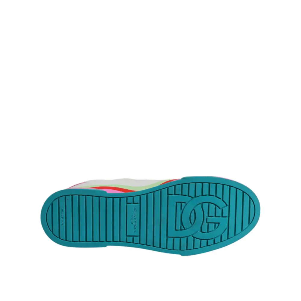 Dolce & Gabbana Multicolor Low Top Trainer Turnschuhe Schuhe