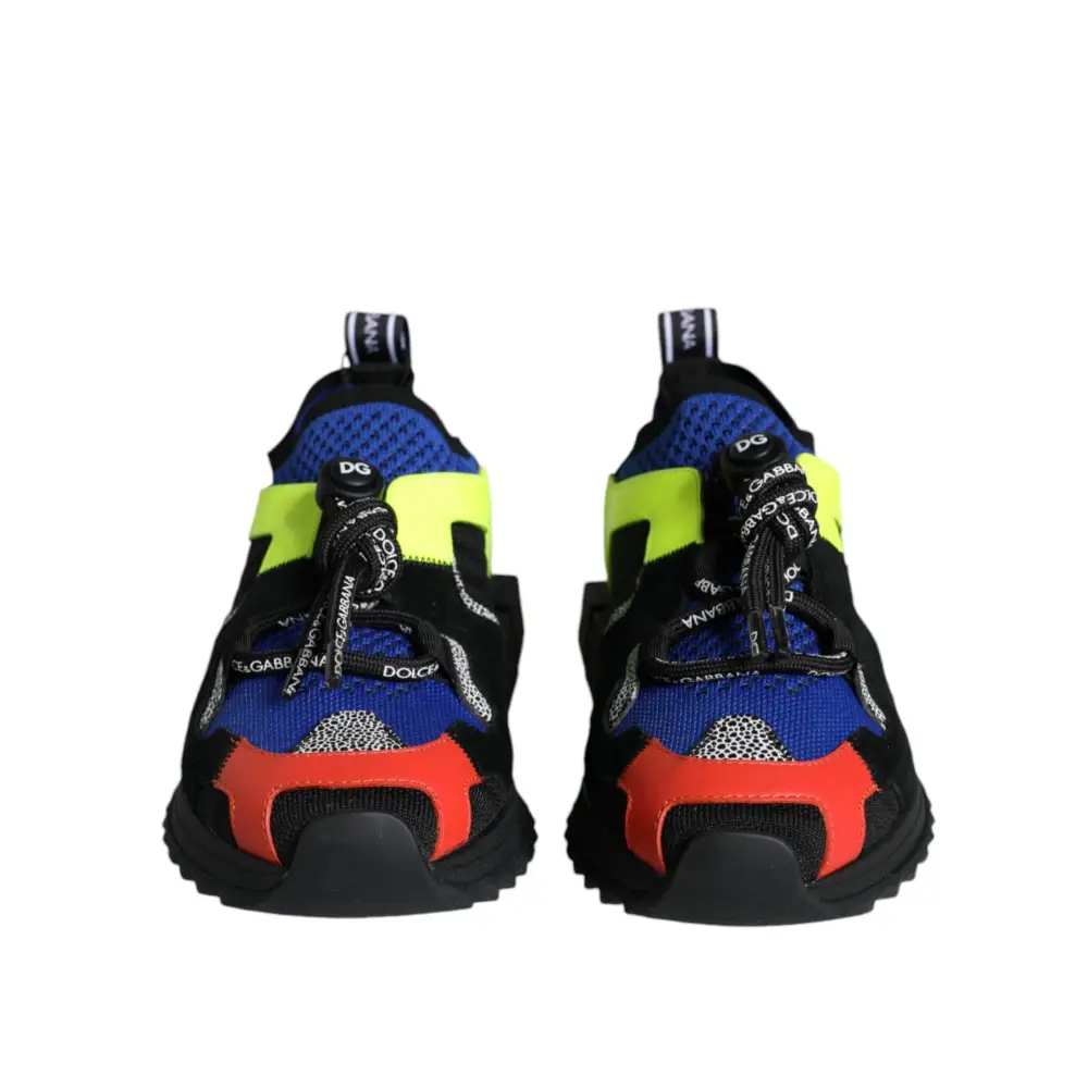 Dolce & Gabbana Multicolor Mesh Sorrento Trekking Turnschuhe Schuhe
