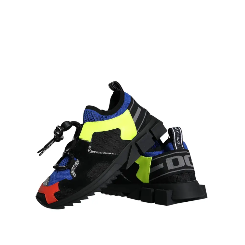 Dolce & Gabbana Multicolor Mesh Sorrento Trekking Turnschuhe Schuhe