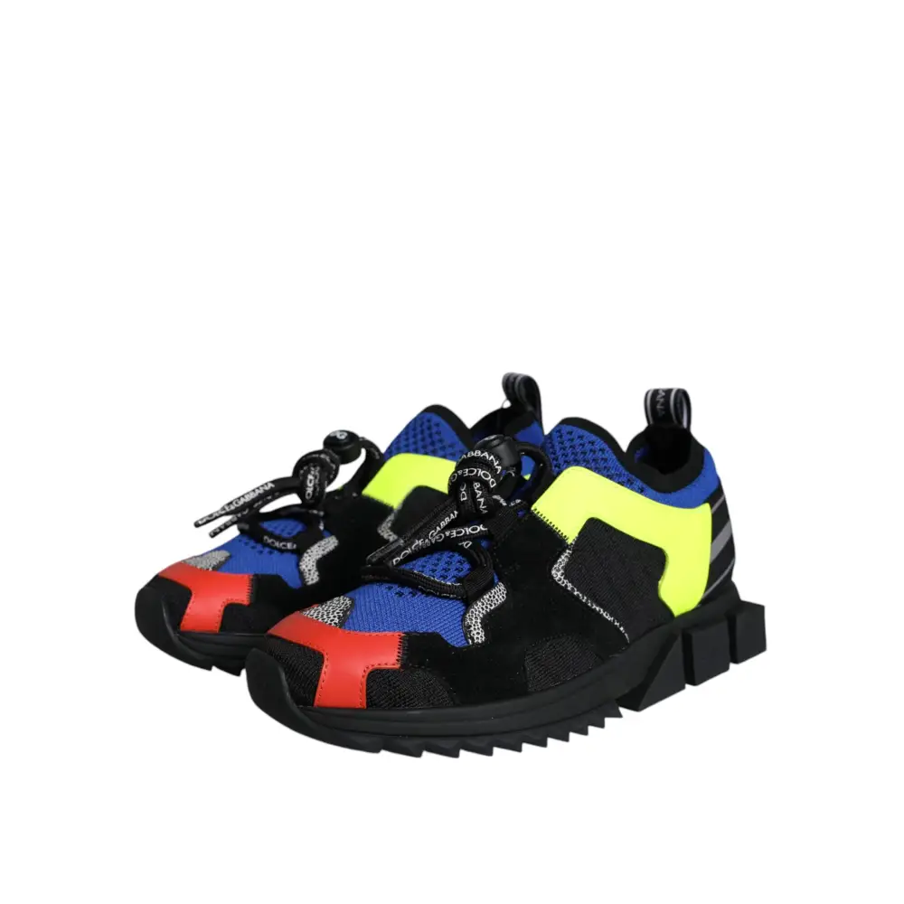 Dolce & Gabbana Multicolor Mesh Sorrento Trekking Turnschuhe Schuhe
