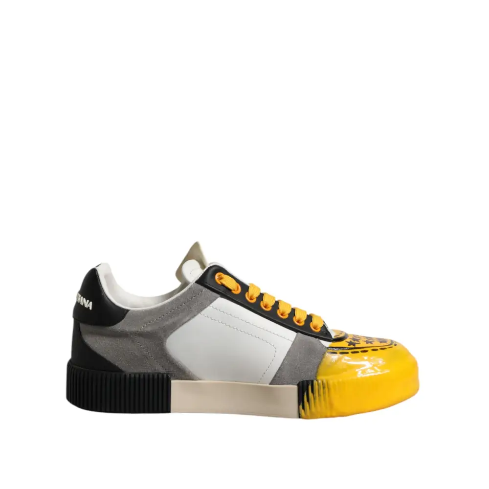 Dolce & Gabbana Multicolor MIAMI Low Top Turnschuhe Schuhe