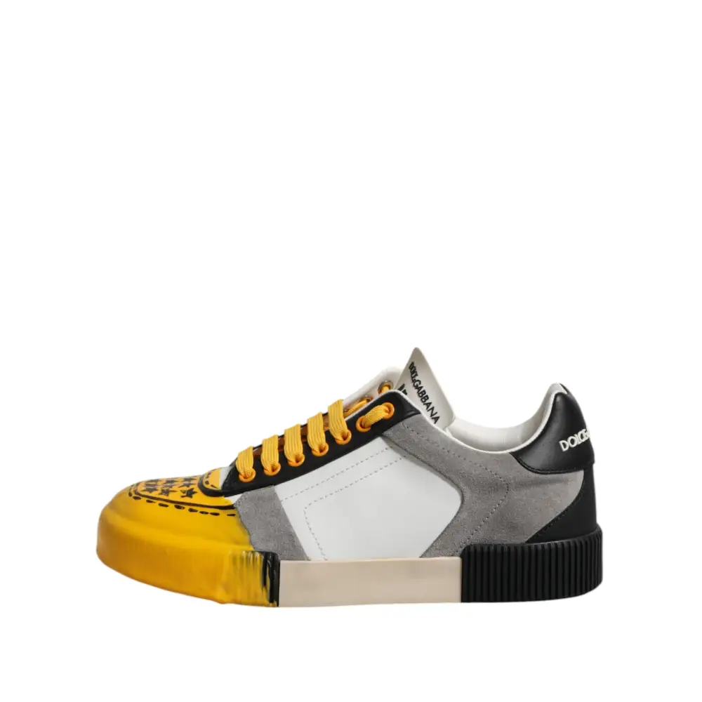 Dolce & Gabbana Multicolor MIAMI Low Top Turnschuhe Schuhe