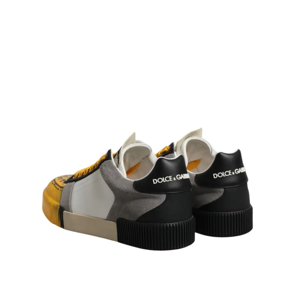 Dolce & Gabbana Multicolor MIAMI Low Top Turnschuhe Schuhe