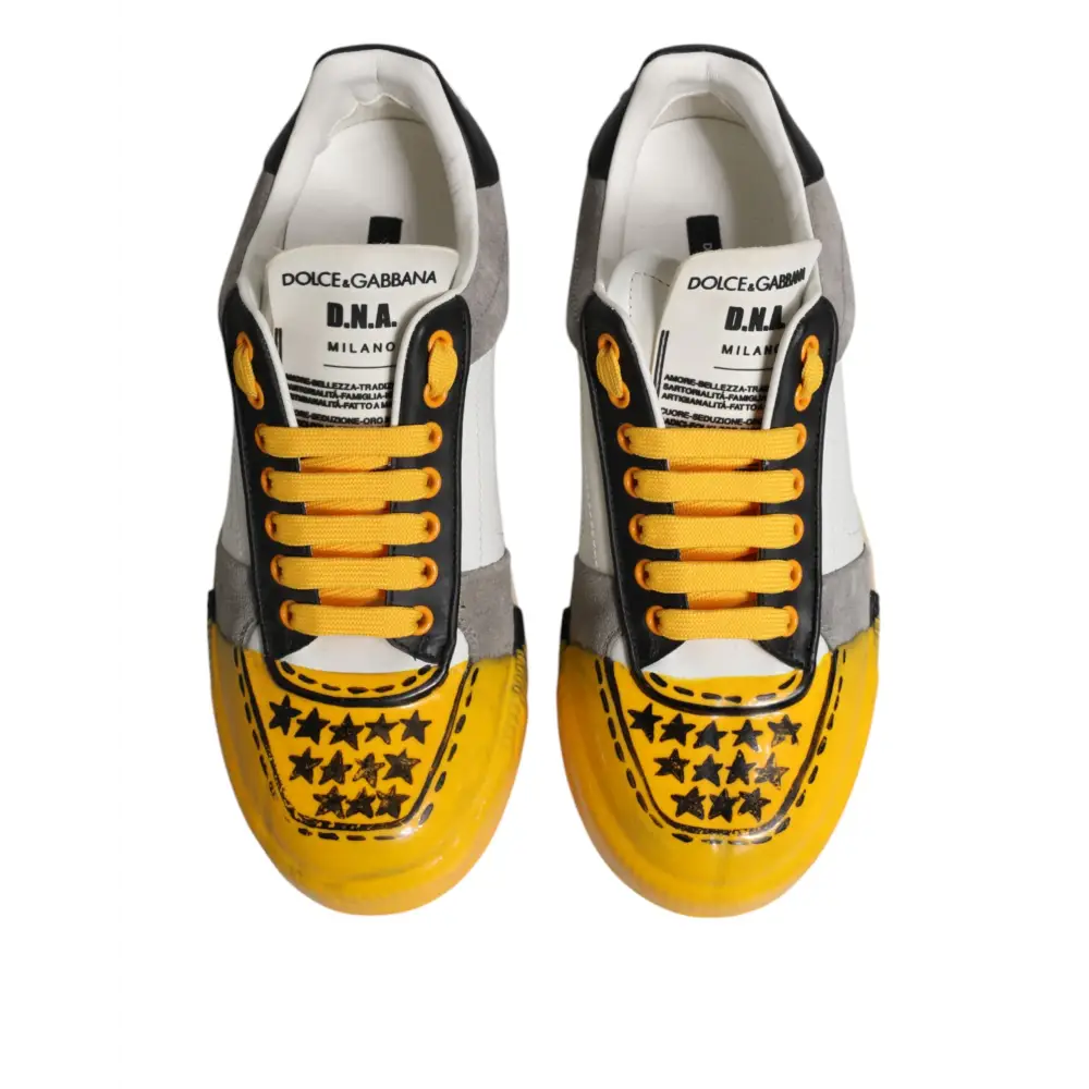 Dolce & Gabbana Multicolor MIAMI Low Top Turnschuhe Schuhe