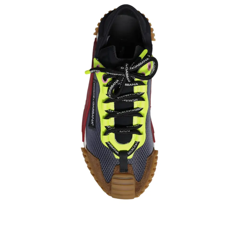 Dolce & Gabbana Multicolor Nylon Low Top NS1 Turnschuhe Schuhe