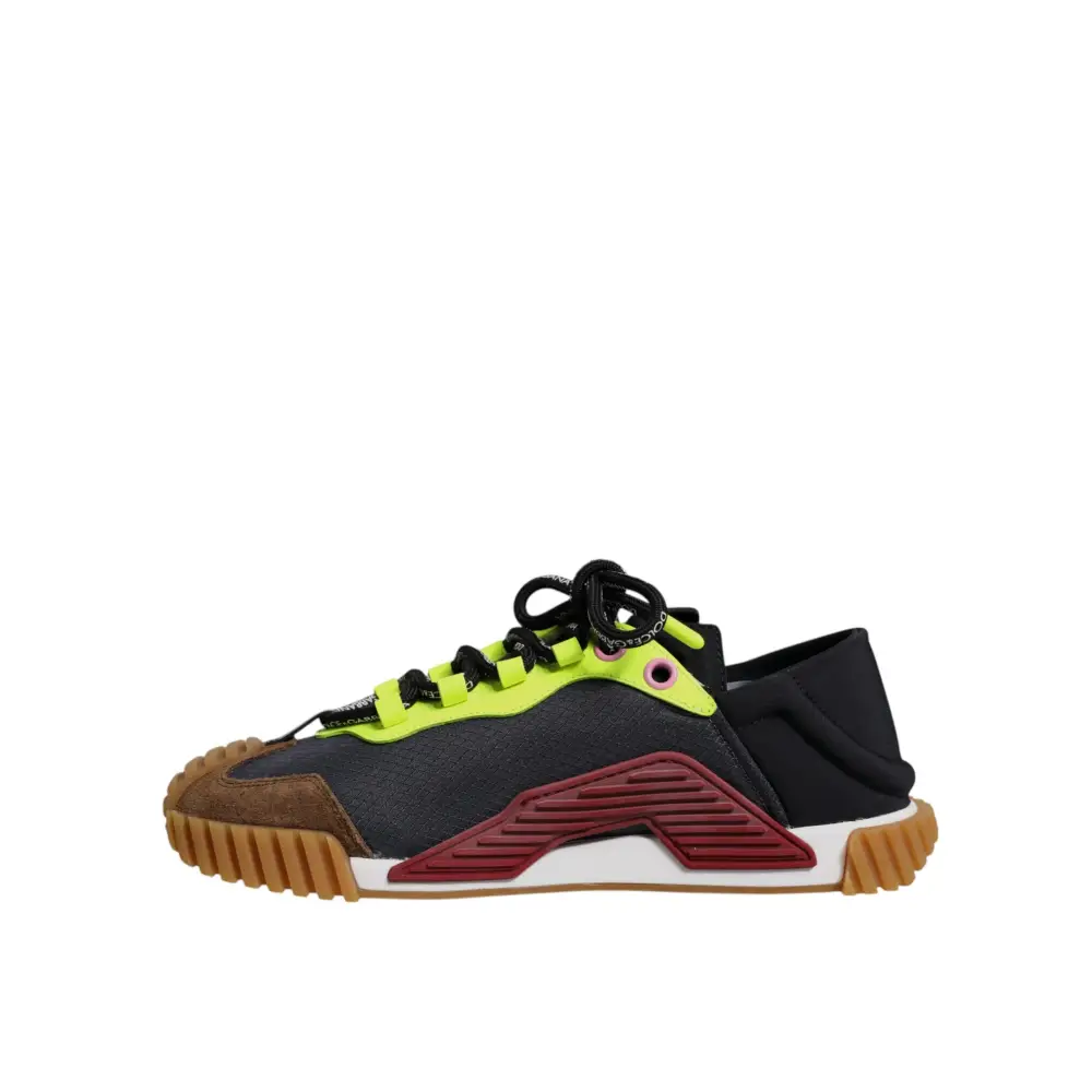 Dolce & Gabbana Multicolor Nylon Low Top NS1 Turnschuhe Schuhe