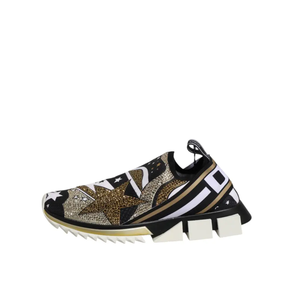 Dolce & Gabbana Multicolor Sorrento Low Top Turnschuhe Schuhe - EU41/US8