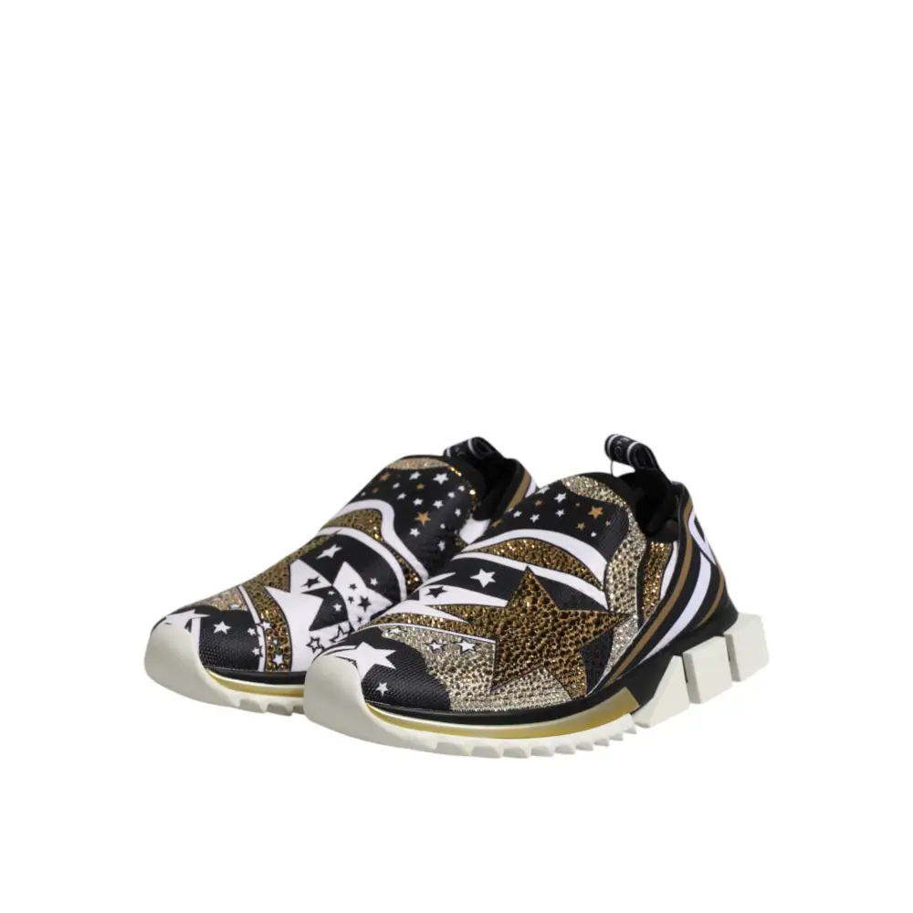 Dolce & Gabbana Multicolor Sorrento Low Top Turnschuhe Schuhe - EU41/US8