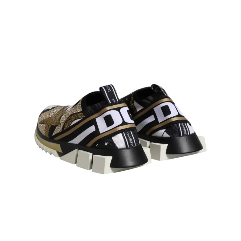 Dolce & Gabbana Multicolor Sorrento Low Top Turnschuhe Schuhe - EU41/US8