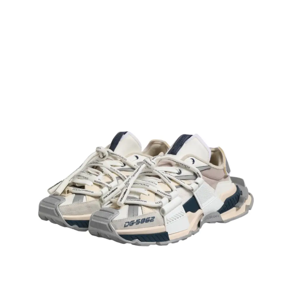 Dolce & Gabbana Multicolor Space Low Top Männer Turnschuhe Schuhe - EU44/US11