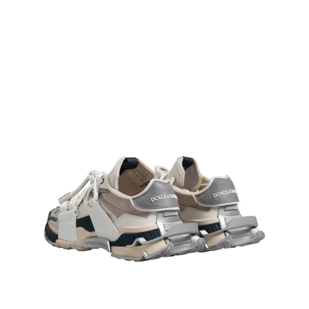 Dolce & Gabbana Multicolor Space Low Top Männer Turnschuhe Schuhe - EU44/US11