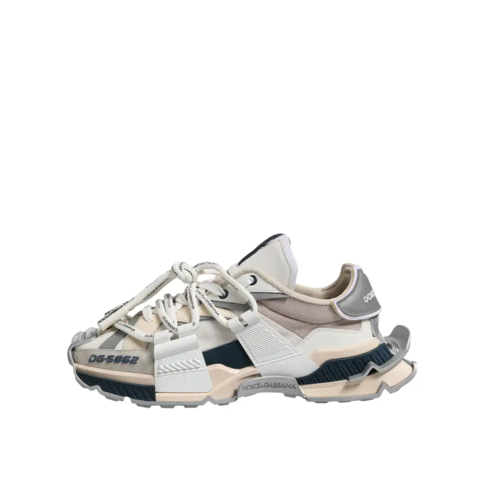 Dolce & Gabbana Multicolor Space Low Top Männer Turnschuhe Schuhe - EU44/US11