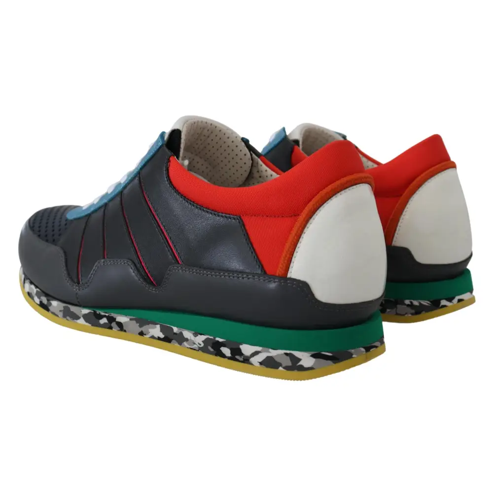 Dolce & Gabbana Multicolor Sport Low Top Schuhe Turnschuhe - EU40/US7