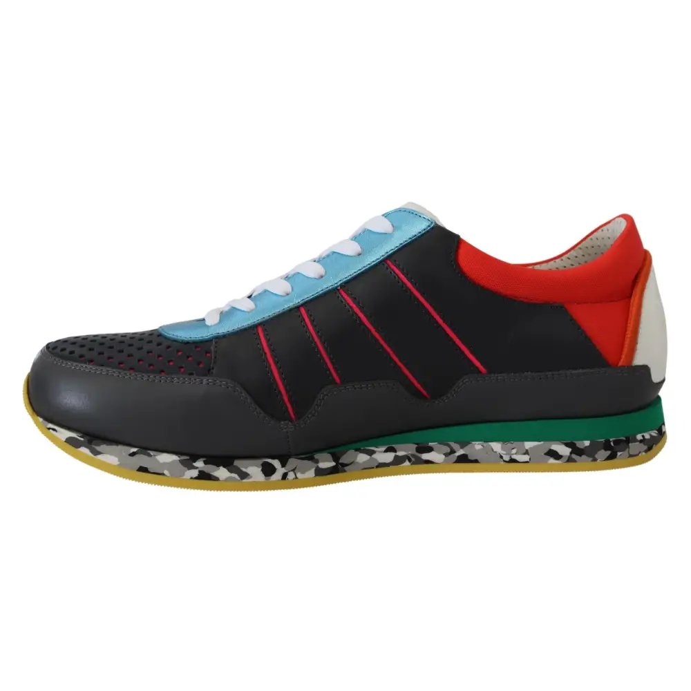 Dolce & Gabbana Multicolor Sport Low Top Schuhe Turnschuhe - EU40/US7