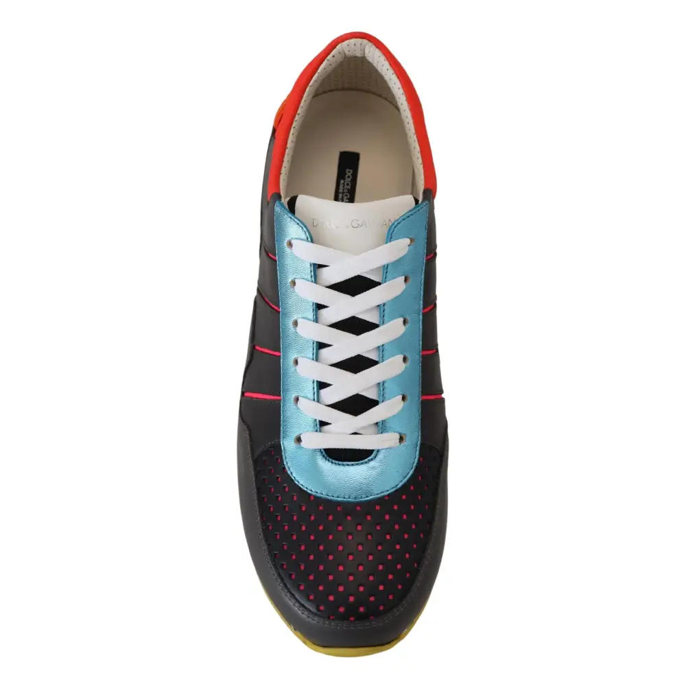 Dolce & Gabbana Multicolor Sport Low Top Schuhe Turnschuhe - EU40/US7