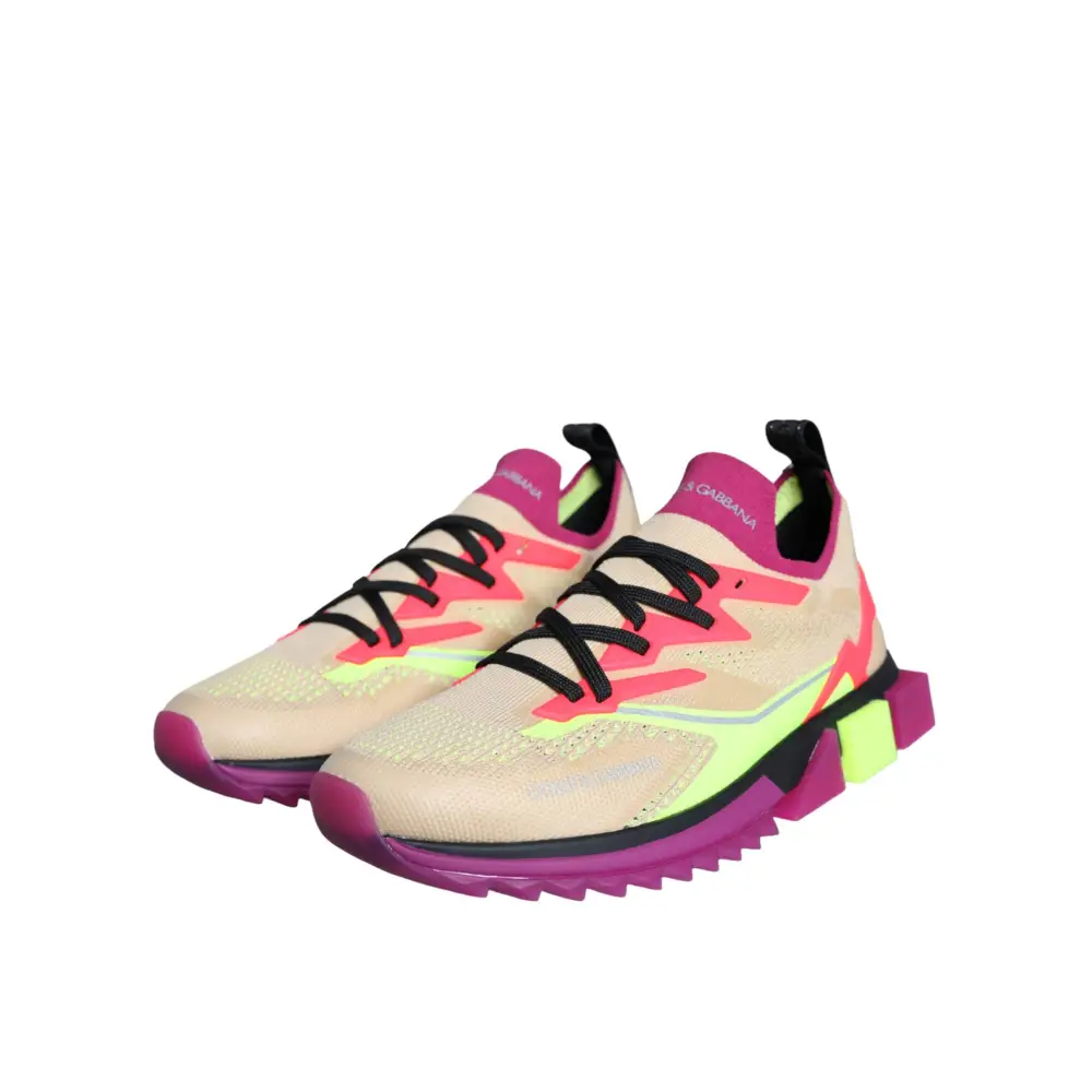 Dolce & Gabbana Multicolor Super King Low Top Turnschuhe Schuhe - EU44/US11