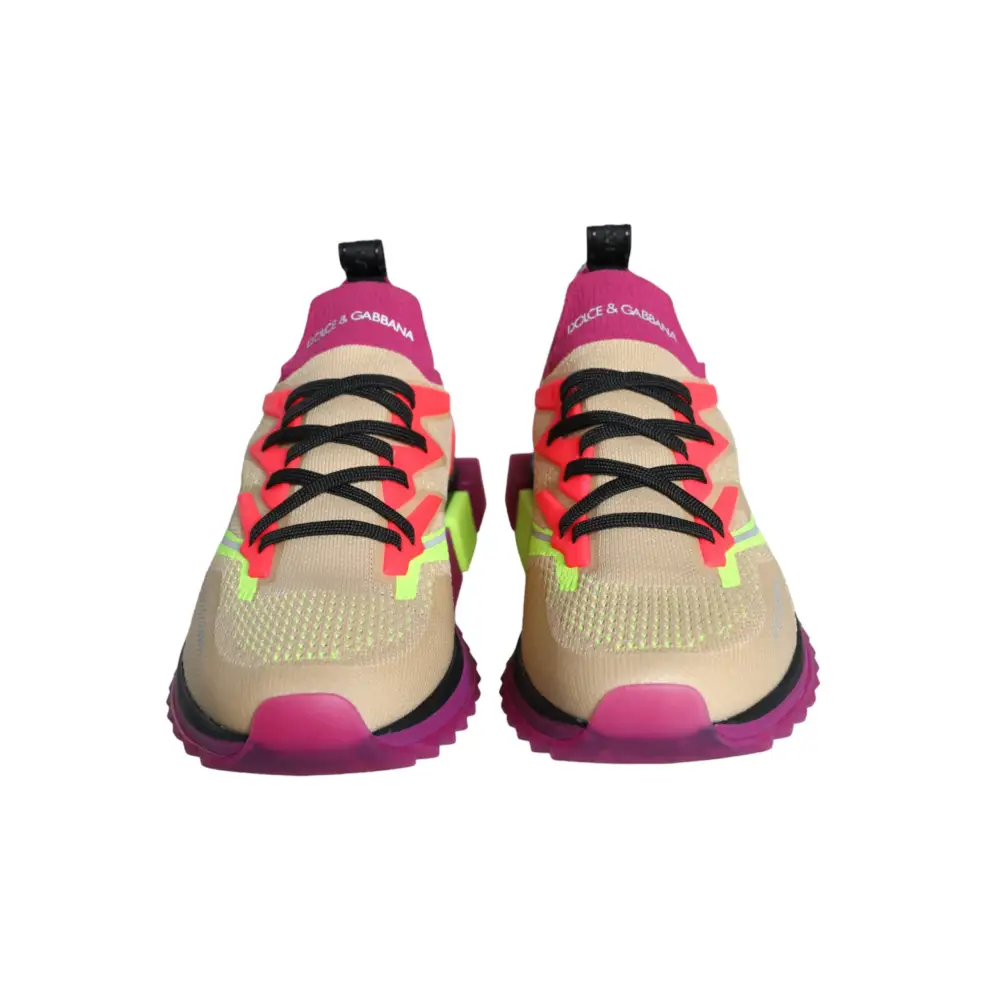 Dolce & Gabbana Multicolor Super King Low Top Turnschuhe Schuhe - EU44/US11