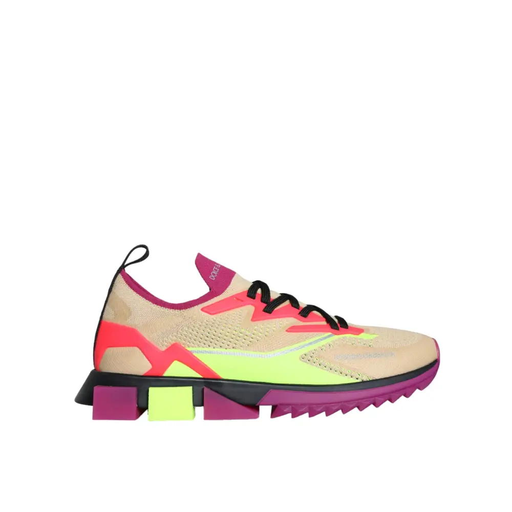 Dolce & Gabbana Multicolor Super King Low Top Turnschuhe Schuhe - EU44/US11