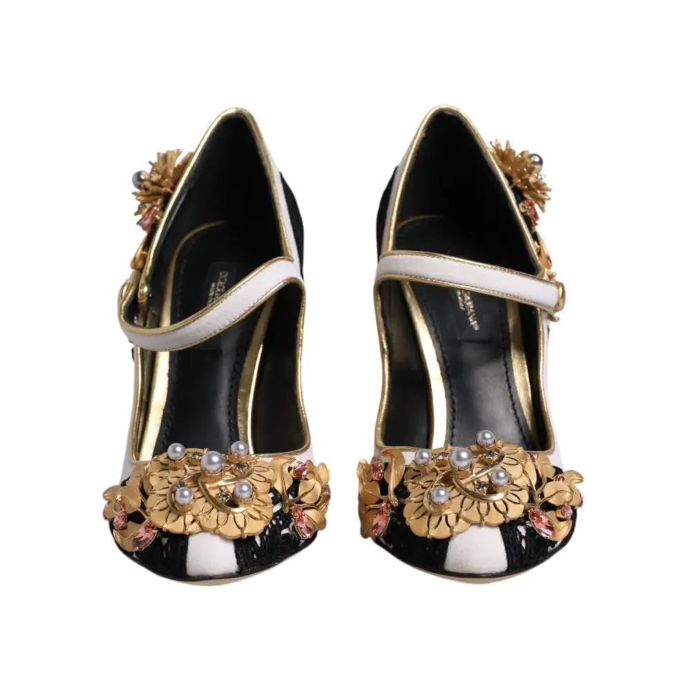 Dolce & Gabbana Multicolor verschönerte Absätze Pumps Schuhe - EU35.5/US5